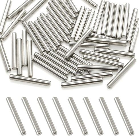 50 Pcs Stainless Steel Shelves Dowel Pins, Dowel Pin Hardware Shelf Support Pegs Pin Fastener (5mm x 15mm) in Saudi Arabia