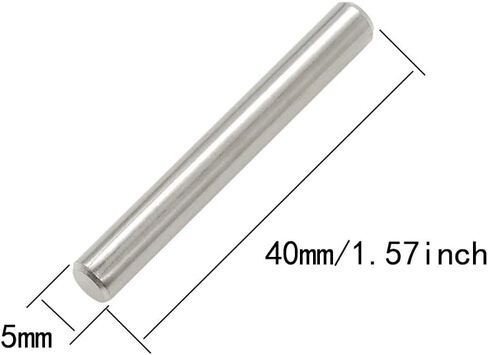 50 Pcs Stainless Steel Shelves Dowel Pins, Dowel Pin Hardware Shelf Support Pegs Pin Fastener (5mm x 15mm) in Saudi Arabia