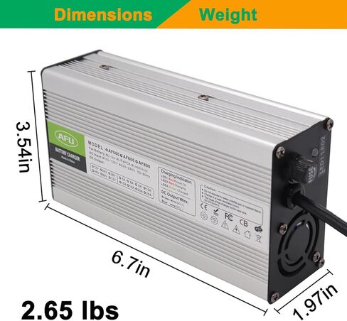 شاحن LiFePO4 58.4V 8A 467W لبطارية LiFePO4 16S 48V علبة ألومنيوم فضية مع حماية سلامة نظام التبريد in Saudi Arabia