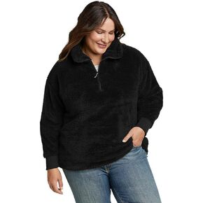 Eddie Bauer Women's Size Quest Plush 1/4 Zip Relaxed-Plus