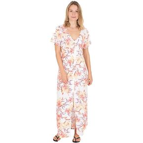 Hurley Womens Button Up Maxi Dress
