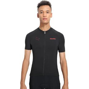 Santic Men’s Cycling Jersey Short Sleeve Bike Shirts for Men Bicycle Jacket with Pockets Breathable & Quick Dry Yorkson