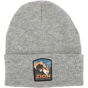 Knit Cuffed Beanie Hat for Women Men Winter Hat Cuffed Beanies Knit Skull Cap Warm Ski Hats (Zion Grey)