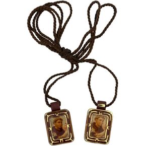 VILLAGE GIFT IMPORTERS Small Mini Economy Scapulars | Over 15 Different Subjects Saints | Perfect for Kids or Groups | Christian Jewelry (Saint Anthony)