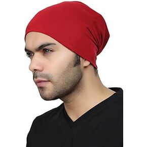 BISMAADH Bamboo Cotton Slouchy Unisex Beanie Skull Hat, Soft Chemo Headwear Cap for Men & Women