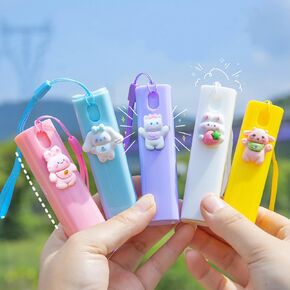 Cute Mini Spray Bottle, Travel Bottles with Keychain, 5 Pcs10ml - Portable Plastic Travel Bottles for KidsAdults(Cute 5 Pcs/10ml)