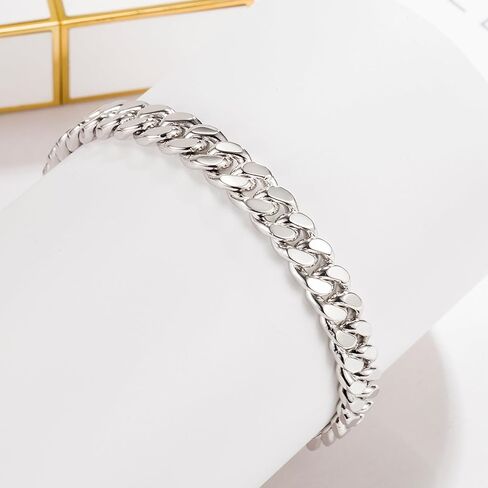 Italian Men 925 Sterling Silver Bracelet 8-10-12MM Solid Miami Cuban Link Curb Chain 7" 7.5" 8" 8.5" 9" 9.5"10" Bangle Man Teen Boys Jewelry Gift in Saudi Arabia