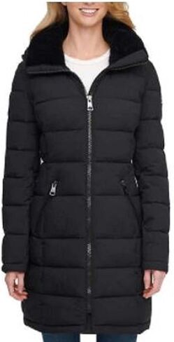 Andrew Marc Ladies' Long Stretch Parka (Black in Saudi Arabia