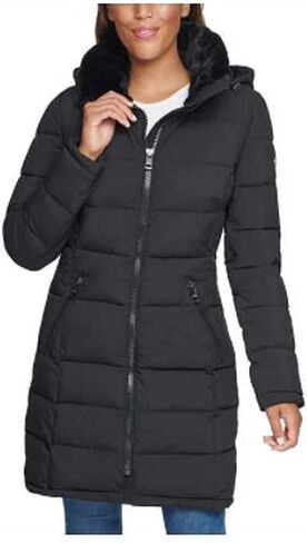 Andrew Marc Ladies' Long Stretch Parka (Black in Saudi Arabia