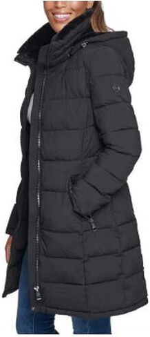 Andrew Marc Ladies' Long Stretch Parka (Black in Saudi Arabia