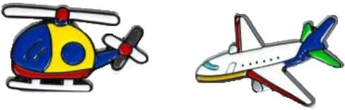 دبوس بروش للطائرة، دبوس ربطة عنق لشارة الطائرة النفاثة، دبوس بروش بتصميم كرتوني على شكل طائرة من المينا، مقاس M، معدن، خليط معدني in Kuwait