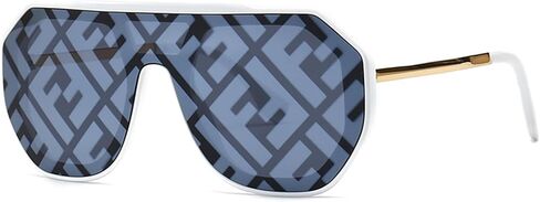 دبليو ام ايه او نظارة شمسية مربعة للنساء والرجال كبيرة عصرية للحماية من الاشعة فوق البنفسجية 400 وظلال عتيقة AM089 in Kuwait