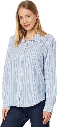 Lucky Brand Women's Striped Boyfriend Button Down Shirt in Saudi Arabia