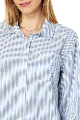Lucky Brand Women's Striped Boyfriend Button Down Shirt in Saudi Arabia