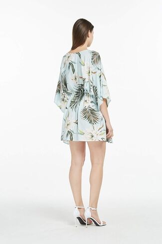 Women's Hawaiian Poncho Luau Dress Wispy Cereus in Saudi Arabia