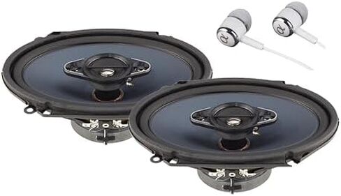 Pioneer TS-A6880F 6 × 8 بوصة 350 وات أقصى طاقة A-Series 4-Way سماعات صوت محورية للسيارة مع مجموعة متوسطة مخروطية من الألياف / سماعات أذن ALPHASONIK مجانية in Kuwait