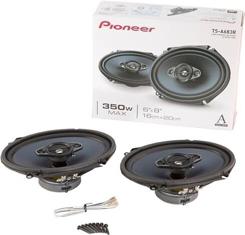 Pioneer TS-A6880F 6 × 8 بوصة 350 وات أقصى طاقة A-Series 4-Way سماعات صوت محورية للسيارة مع مجموعة متوسطة مخروطية من الألياف / سماعات أذن ALPHASONIK مجانية in Kuwait