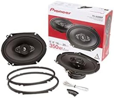 Pioneer TS-A6880F 6 × 8 بوصة 350 وات أقصى طاقة A-Series 4-Way سماعات صوت محورية للسيارة مع مجموعة متوسطة مخروطية من الألياف / سماعات أذن ALPHASONIK مجانية in Kuwait