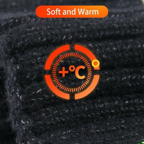 قبعة شتوية للرجال والنساء والرجال قبعة متماسكة سميكة على شكل جمجمة قبعة مترهلة دافئة وناعمة للتزلج في الهواء الطلق والركض in Kuwait