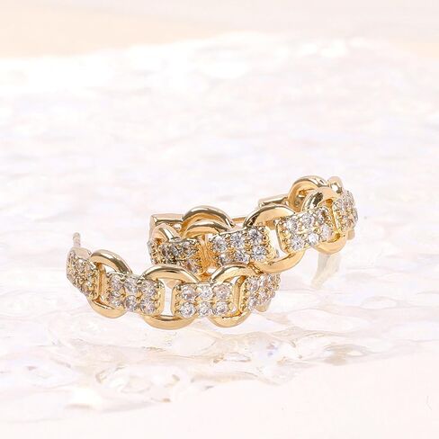 Gold Hoop Earrings for Women Simple Cute Jewelry Gifts for Women Girls in Kuwait