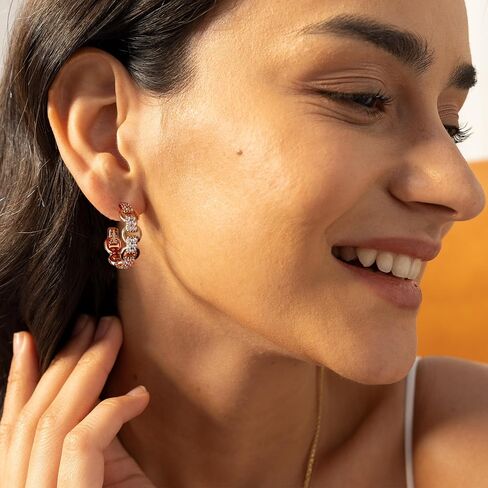 Gold Hoop Earrings for Women Simple Cute Jewelry Gifts for Women Girls in Kuwait