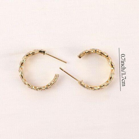 Gold Hoop Earrings for Women Simple Cute Jewelry Gifts for Women Girls in Kuwait