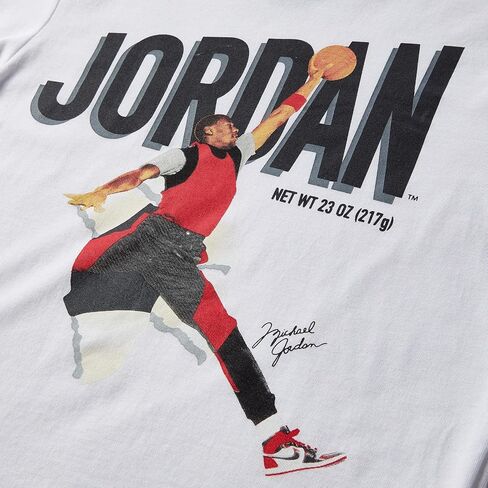 تي شيرت Jordan MVP Breakout طويل الأكمام للأولاد (الأطفال الصغار/الأطفال الصغار) أبيض 6 (طفل صغير) in Saudi Arabia