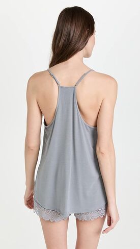Flora Nikrooz Women's Floretta II Knit Cami Pajama Set with Lace Trim in Kuwait