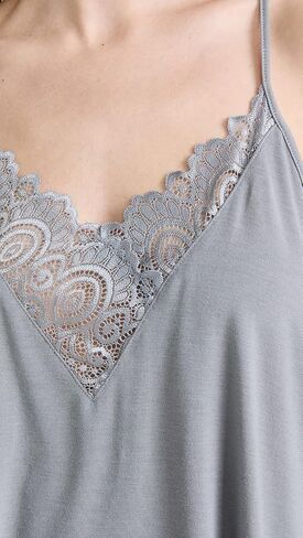 Flora Nikrooz Women's Floretta II Knit Cami Pajama Set with Lace Trim in Kuwait