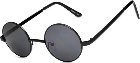 OWL Round Retro Small Circle Tint & Mirror عدسات ملونة 43-55 ملم نظارة شمسية معدنية in Saudi Arabia