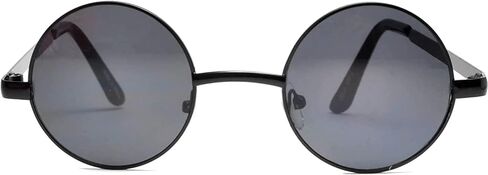 OWL Round Retro Small Circle Tint & Mirror عدسات ملونة 43-55 ملم نظارة شمسية معدنية in Saudi Arabia