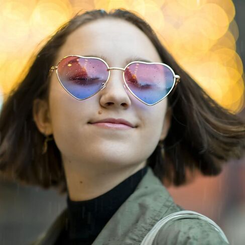 6Pairs Heart Sunglasses for Women Bachelorette Bride Sunglasses Hippie Sunglasses for Women in Saudi Arabia