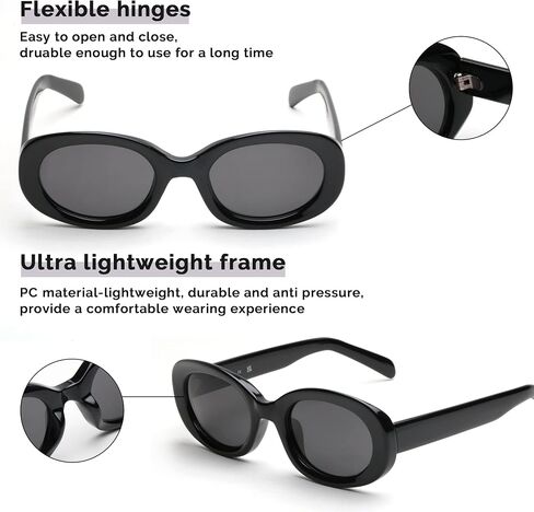 نظارات شمسية بيضاوية Y2K للنساء مستقطبة للحماية من الأشعة فوق البنفسجية كلاسيكية Gafas De Sol Lrest De Sol... in Saudi Arabia