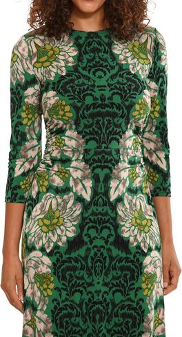 London Times Women's Jewel Neck 3/4 Sleeve Maxi Dress Flattering Placement Event Occasion in Saudi Arabia