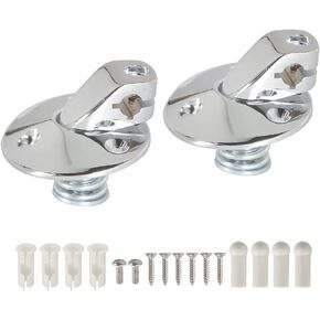 WFLNHB Sunvisor Support Brackets Kit Replacement for 1967-1969 Camaro Firebird Screws Sun Visor Support