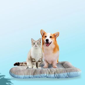 Summer Pet Self Cooling Mat No Electricity Required Kennel Bed Pad 18"x 22" Sleeping Mat Keeps Dogs and Cats Cool Ideal for Home and Travel