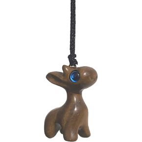 Cute Cat Car Rearview Mirror Hanging Ornament (Wood), Cool Vehicle Interior Accessories, Hanging Decoration, Backpack Charm, Exquisite Pendant, Great Gift