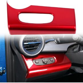 for Chevrolet Trax 2023 2024 Car Interior Steering Wheel Cover Decor Trim ABS Red Accessories 3pcs