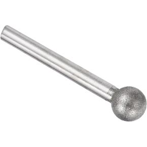Diamond Grinding Bit - [18mm Dia 120 Grtis] Ball Head Carving Drill Bits Rotary Tool for Carving Polishing Use | 6mm Round Shank