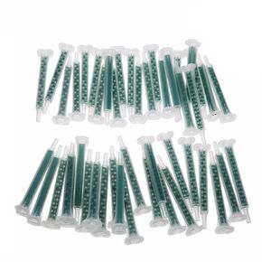 100Pcs Epoxy Mixing Nozzles Tip Plastic Mixer Tube Resin Glue Two Component for AB Glue Cartridge Glue Gun