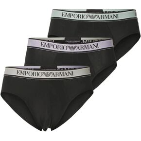 Emporio Armani Men's Stretch Cotton Core Logoband 3-Pack Brief
