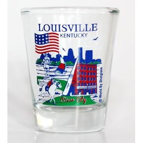 Louisville Kentucky Great American Cities Collection Shot Glass