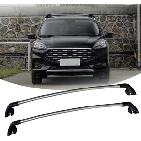 Compatible with 230lb Car Roof Rack Cross Bars for 2020-2024 Ford Escape with Lock,Heavy Duty Aluminum Crossbar Rooftop Cargo Carrier Luggage Kayak Bike,Automotive Exterior Accessories(Silvery)