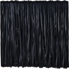Large Rubber Bands 180 Pieces Heavy Duty Large Rubber Bands Strong Elastic Bands for Office Supply, File Folders, Garbage Cans, 8 Inches (Black)