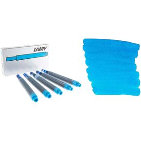 Lamy Turquoise T10 Fountain Pen Ink Refills (4 Pack, Turquoise)