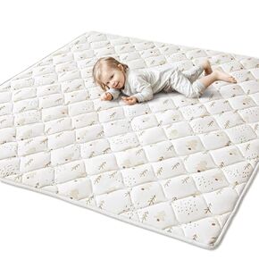 Sherilyn Foam Hexagon Playpen Mat, Baby Play Mat Fits Baby Playpen, 52" X 45", Hexagon Playpen Mattress Pad Foldable Mat Non-Slip Activity Playmats - Machine Wahable