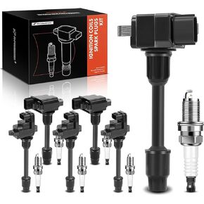 A-Premium Set of 6 Ignition Coil Pack and Iridium Spark Plugs Compatible with Nissan Maxima 1995-1999 & Infiniti I30 1996-1997 3.0L