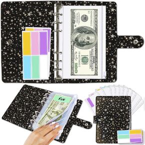 Star Money Organizer for Cash Budget Wallet, Cash Budget Binder with Cash Envelopes for Budgeting, Cash Binder and Envelopes for Budgeting, Organizer and Budget Binder Envelopes, Printables