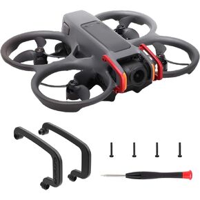 Gimbal Bumper for DJI Avata 2, PTZ Protect Bar Aluminum Alloy Camera Anti-Collision for DJI Avata 2 FPV Drone Accessories (Red)