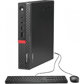 Lenovo ThinkCentre M920q Tiny Desktop Computer PC, Core i5-8500T 2.1GHz up to 3.5GHz, 16GB DDR4 RAM, 512GB SSD, HDMI, DisplayPort, WiFi, Bluetooth, Wired Keyboard Mouse, Windows 10 Pro (Renewed)